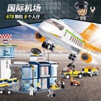 Tương thích với khối xây dựng Lego Máy bay không khí lớn Đồ chơi trẻ em Bé trai Máy bay trực thăng Máy bay chiến đấu Quà tặng hội 2.22