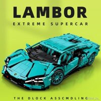 Tương thích với khối xây dựng Lego Lamborghini xe thể thao cậu bé xe hơi lắp ráp hình đồ chơi trẻ em Quà Tặng