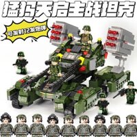 Tương thích với Lego 99A Khối xây dựng xe tăng 2024 Quân đội mới có thể phóng Đồ chơi bé trai 6-12 tuổi Quà tặng đồ chơi 1,22