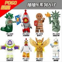 Tương thích với Lego Âm nhạc may mắn Nữ thần chiến binh vàng của Liberty Buzz Lightyear Khối xây dựng Mô hình nhỏ Đồ chơi lắp ráp giáo dục