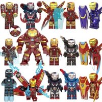 Tương thích với Lego Avengers 4 Iron Man 3 Anti-Hulk Rescue Mecha MK85 Tony Building Block Toy Minifigure