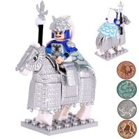 Tương thích với Lego Ba Vương Quốc Anh Hùng Nhân Vật Đồ Chơi Quan Vũ Lưu Bị Sắt Giáp Ngựa Lá Chắn Sắt Nổi Sát Lắp Ráp Bu