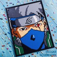 ✖☬✓Tương thích với LEGO các khối xây dựng Naruto Kakashi Một Mảnh điểm ảnh cao tranh ghép hình đồ chơi giáo dục quà tặng