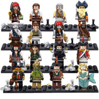 Tương thích với Lego Caribbean Ngọc Trai Đen Somalia Tàu Cướp Biển Thuyền Trưởng Jack Lắp Ráp Đồ Chơi Khối Xây Dựng Mô Hình F3.25