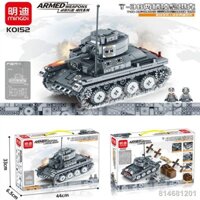 Tương thích với Lego Chiến Tranh Thế Giới Thứ Hai xe tăng quân sự loạt T38 xe bọc thép trinh sát đổ bộ lắp ráp các khối