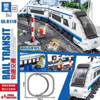 Tương thích với Lego City Train Revival Harmony Điện Điều khiển từ xa Đường ray Xe lửa Khối xây dựng Lắp ráp Đồ chơi mô hình ô tô 1304