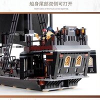 Tương thích với Lego Cướp Biển vùng Caribbean Tàu Ngọc Trai Đen Mô Hình Annie Giáo Dục Lắp Ráp Khối Xây Dựng Đồ Chơi Trẻ Em Bé Trai 2.28