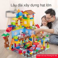 Tương thích với Lego đồ chơi trẻ em khối xây dựng lắp ráp hạt lớn có lợi cho trí thông minh 3 bộ não bé trai và bé gái l