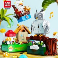 Tương thích với Lego Đồng Hồ Hộp Nhạc Thần Tài Hoa Bất Tử Một Mảnh Xếp Hình Trẻ Em Lắp Ráp Khối Xây Dựng Đồ Chơi Vật Tra