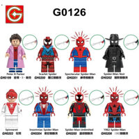 Tương thích với Lego G0126 Super English Series Peter Parker Spider-Man Khối xây dựng lắp ráp Minifigure Bagged