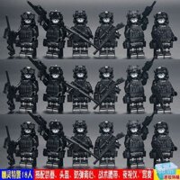 Tương thích với Lego Ghost SWAT Minifigure Cảnh sát Quân đội Lực lượng đặc biệt Bé trai Khối xây dựng lắp ráp Minifigure Đồ chơi trẻ em 6NZG