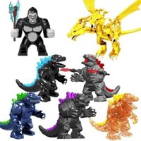 Tương thích với Lego Godzilla vs King Kong Orangutan Ghidorah King of Monsters Đồ chơi khối xây dựng hình hơi thở nguyên tử