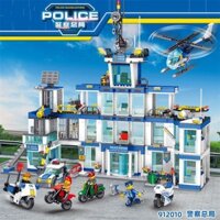 Tương thích với Lego Hiện đại hóa đồn cảnh sát City Series SWAT Trụ sở chính Bé trai Khối xây dựng lắp ráp Đồ chơi trẻ em 3.13
