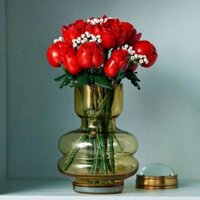 Tương thích với Lego Hoa Hồng Bó Hoa Giáo Dục Lắp Ráp Khối Xây Dựng Đồ Chơi Trẻ Em Bé Trai Bé Gái Sinh Nhật Ngày Lễ Tình Nhân Quà Tặng Đồ Trang Trí 2.2666