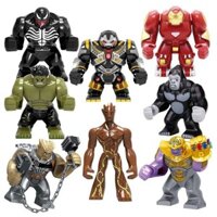 Tương thích với Lego Hulk Minifigure Thanos Godzilla Iron Man King Kong Anti-Hulk Building Blocks Hội đồng giáo dục