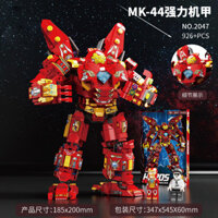 Tương thích với Lego, Iron Man Anti-Hulk Mecha Robot Boy Đồ chơi lắp ráp trí tuệ cho bé trai Quà tặng trẻ em
