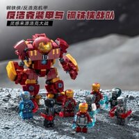Tương thích với Lego Iron Man Anti-Hulk Mecha Lắp Ráp Khối Xây Dựng Mô Hình Độ Khó Cao Bé Trai Đồ Chơi Quà Tặng 76210 STMU