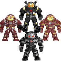 Tương thích với Lego Iron Man MK50 MK85 Máy chiến tranh Áo giáp chống con người có thể chứa các nhân vật nhỏ Khối xây dựng Đồ chơi