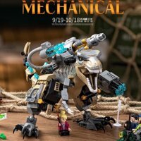 .Tương thích với LEGO Jurassic Transforming Dinosaur Building Block Toy World Mechanical Tyrannosaurus