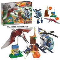 Tương thích với Lego Jurassic Pterosaur Escape Escape Great Escape 10756 Khối xây dựng cho trẻ em Khủng Long Đồ chơi 10918 cho bé trai và bé gái Quà Tặng