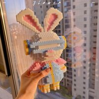 Tương thích với Lego Khối Xây Dựng Thỏ Cầu Vồng Đồ Chơi Hạt Nhỏ Handmade Sáng Tạo Lắp Ráp Xếp Hình hjg52