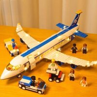 Tương thích với Lego Khối Xây Dựng Máy Bay Lớn Máy Bay Dân Dụng Máy Bay Đồ Chơi Trẻ Em Bé Trai Bé Gái Giáo Dục Hội Quà Tặng 2.22