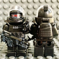 ☆★Tương thích với Lego khối gỗ, lính đặc nhiệm quân sự, Báo Đen, xe chiến đấu cảnh sát đặc biệt, vũ khí hạng nặng, búp bê giáo dục, đồ chơi lắp ráp/3.9