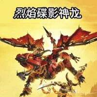 Tương thích với LEGO khối ninja Rồng gián điệp lửa Đồ chơi xây dựng mang tính giáo dục dành cho trẻ em