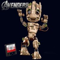 Tương thích với LEGO Marvel Super Heroes Avengers series tree man khối xây dựng nhân vật nhỏ đồ trang trí máy tính để bàn - đồ chơi lắp ráp giáo dục trẻ em gif sinh nhật làm bằng tay