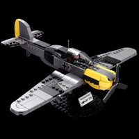 Tương thích với Lego Máy bay Quân sự Series Thế chiến II Đồ chơi Máy bay ném bom Mô hình Máy bay chiến đấu Cậu bé Khối xây dựng lắp ráp giáo dục 3.15.1