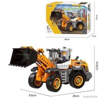 Tương thích với Lego máy xúc lắp ráp khối xây dựng trẻ em cậu bé cần cẩu đồ chơi trộn xe nâng đô thị loạt kỹ thuật