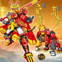 Tương thích với Lego Mecha biến hình khỉ sáu tai Đồ chơi lắp ghép các hạt nhỏ quà tặng trẻ em