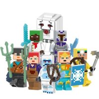 Tương thích với Lego Minecraft Series Horse Breeder Pilot Blocks Đồ chơi trẻ em