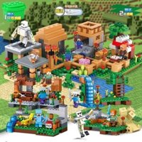 Tương thích với Lego Minecraft Làng Ngôi Nhà Organ Hang Động Đồ Chơi Khối Xây Dựng Giáo Dục Lắp Ráp Trẻ Em Bé Trai Quà Tặng