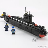 ☂Tương thích với Lego Navy 094 tàu ngầm hạt nhân chiến lược lớn 095 tên lửa tấn công tàu ngầm quân sự tàu chiến lắp ráp