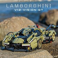 Tương thích với Lego Nhóm Cơ Khí Lamborghini V12 xe khái niệm cậu bé đồ chơi điều khiển từ xa khối xây dựng xe thể thao