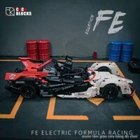 Tương thích với Lego ô tô điều khiển từ xa cỡ lớn Mercedes-Benz Formula F1 Porsche Racing cậu bé khó tính lắp ghép các k