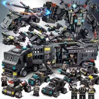 Tương thích với Lego Quân sự Tàu bay Thiết giáp Khối xây dựng SWAT Hạt nhỏ Lắp ráp Đồ chơi Giáo dục Bé trai Trẻ em Quà tặng 3.