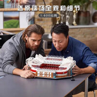 Tương thích với LEGO Sân vận động Trafford của Manchester United Đồ chơi lắp ráp khối xây dựng đồ trang trí mô hình