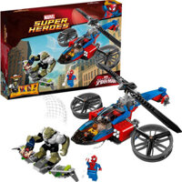 Tương thích với LEGO Super Heroes 76016 Người Nhện Trực Thăng Cứu Hộ Hình Khối Xây Dựng Giáo Dục ch