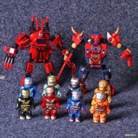 Tương thích với LEGO Spider-Man Venom Mech Boy Building Block Toy 8 Iron Man Minifigure Assembly