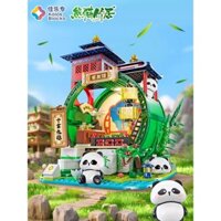 Tương thích với LEGO
Nhà tre Panda
Khối câu đố lắp ráp DIY
đồ chơi sáng tạo