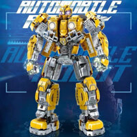 Tương thích với Lewan 7069 Transformers Bumblebee Car Robot Brain Teaser Hội Boy Toy Zo Xây dựng tương thích
