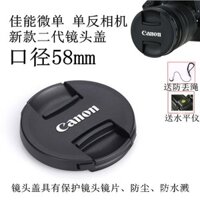 Tương thích với máy ảnh Canon 100D 200DII 90D 700D 750D 18-55, nắp ống kính 58mm + thước đo