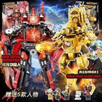 Tương thích với mô hình Lego Blocks Người đàn ông vệ sinh VS Người giám sát Mô hình Titan vàng Đồng hồ Vua Đồ chơi cho bé trai Quà tặng sinh nhật 2.19