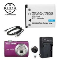 Tương thích với Nikon Coolpix S3000 ,S4000 ,S220 ,S230 ,S210 pin máy ảnh + bộ sạc