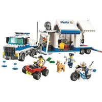 Tương thích với Trụ sở cảnh sát thành phố Lego Trung tâm chỉ huy di động Máy bay ô tô Bé trai Hội giáo dục Đồ chơi trẻ em 2.20