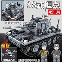 Tương thích với xe tăng gạch Lego xe tên lửa Dongfeng