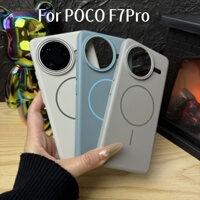 Tương thích với Xiaomi POCO F7 Ultra X7P F5P F6P Redmi K80 K70 K60 Note 14 Pro + Ốp lưng Skin Matte PC Vỏ từ tính cứng