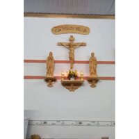 Tượng Thiên Chúa gỗ pơ mu kích thước cao từ 40,50,60,70.